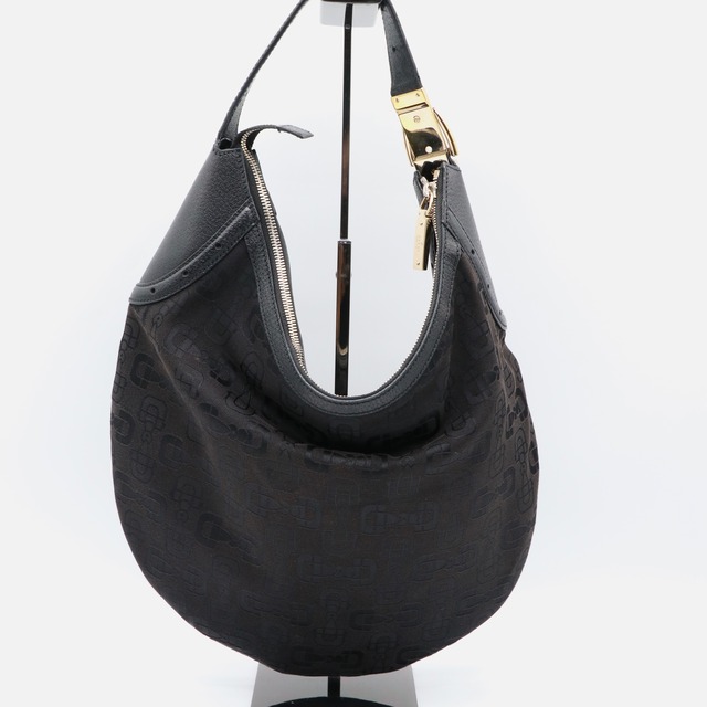GUCCI ホースビット柄 ショルダーバッグ  バッグ キャンバス レザー グッチ