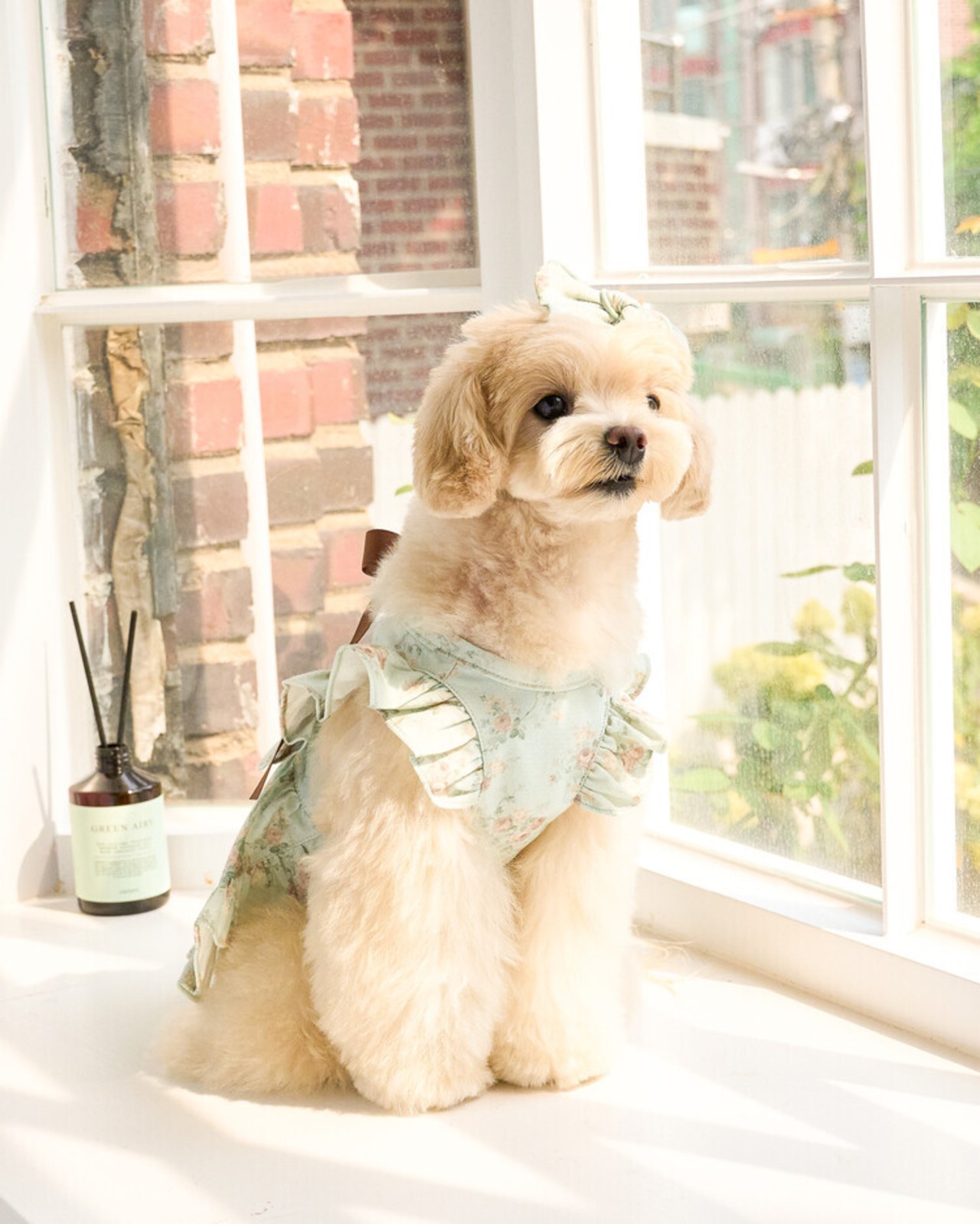 即納【kiki&nini】アメリーローズワンピース (mint)