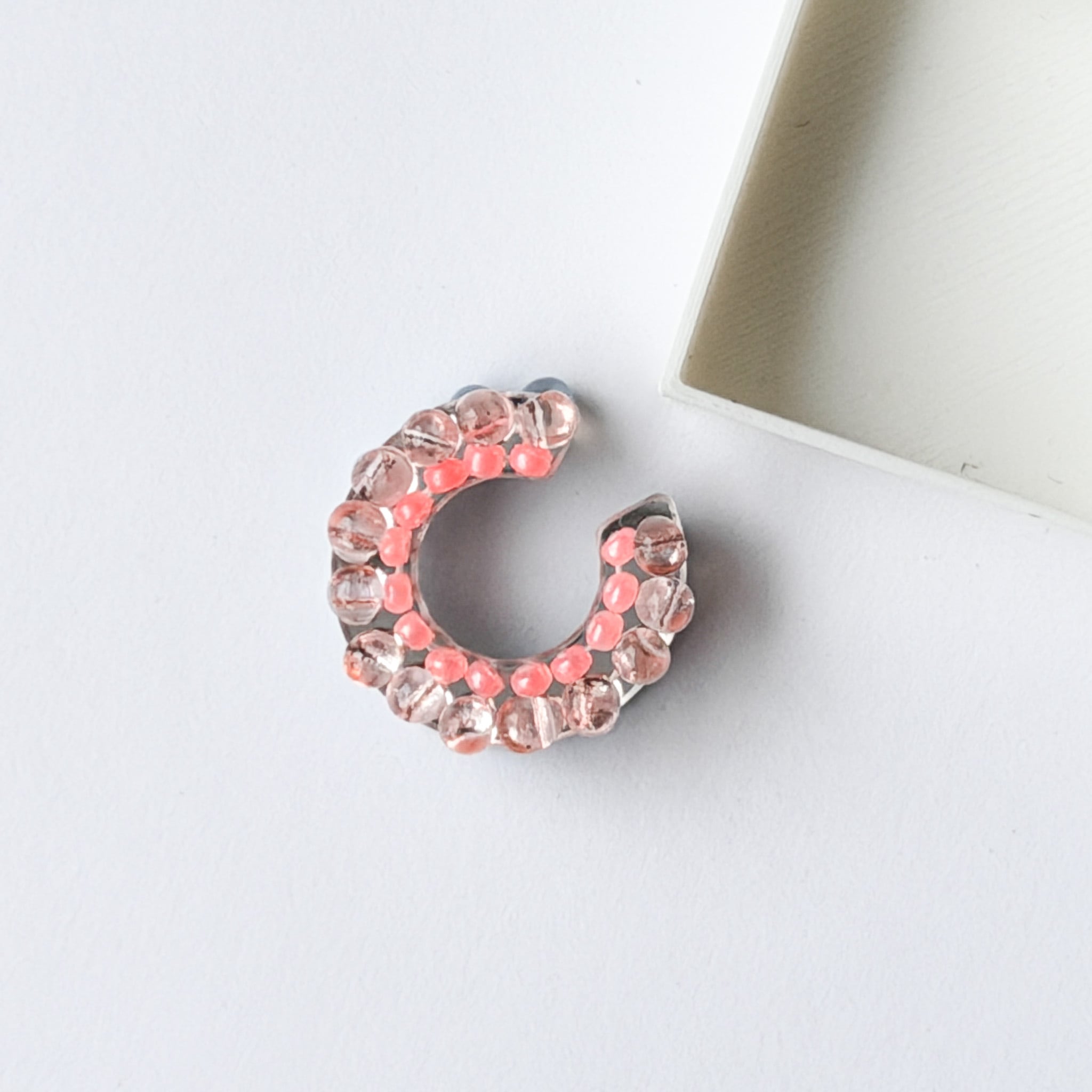 puzzle ring ear cuff 'bicolor' [01]