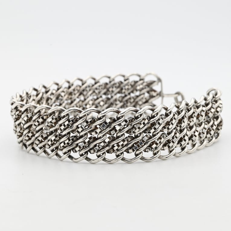 Byzantine Pattern Elegant Style Link Bracelet / Denmark | DÉMODÉ