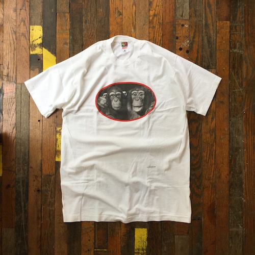 90's Deadstock / Ylla / Animal photo tee shirt