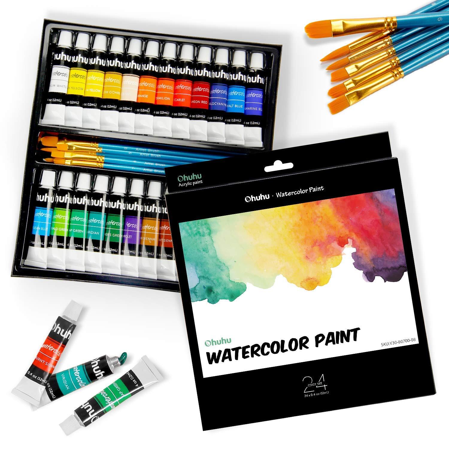 アクリル 絵の具 78点 セット 48色 12ml 画材 木製 イーゼル イーゼル