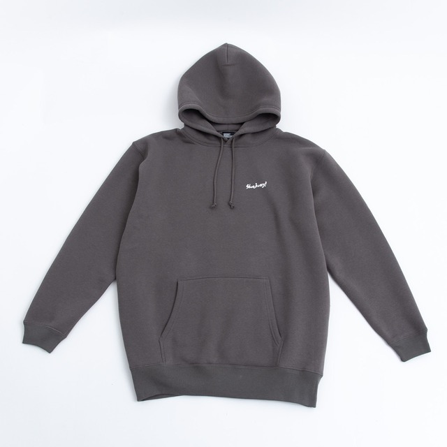 SHOEHURRY! SMALL LOGO SWEAT HOODIE (CEMENT/WHITE) | 裏起毛パーカー(セメント/ホワイト)