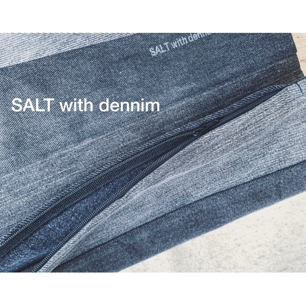 Blackデニムクッションカバー No.141 | SALT with dennim