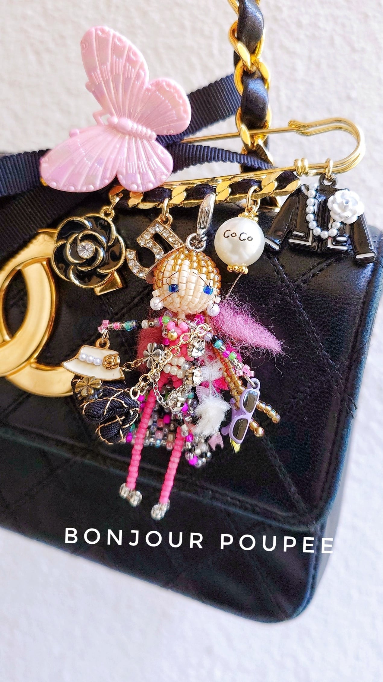 ✨親子のデラックスラベンダーちゃんチェーンBAGチャーム&アイス