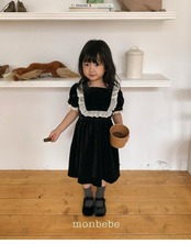 〖取寄〗韓国子供服 / 26winter / monbebe / アンナベルベットワンピース / キッズ *S~XL*