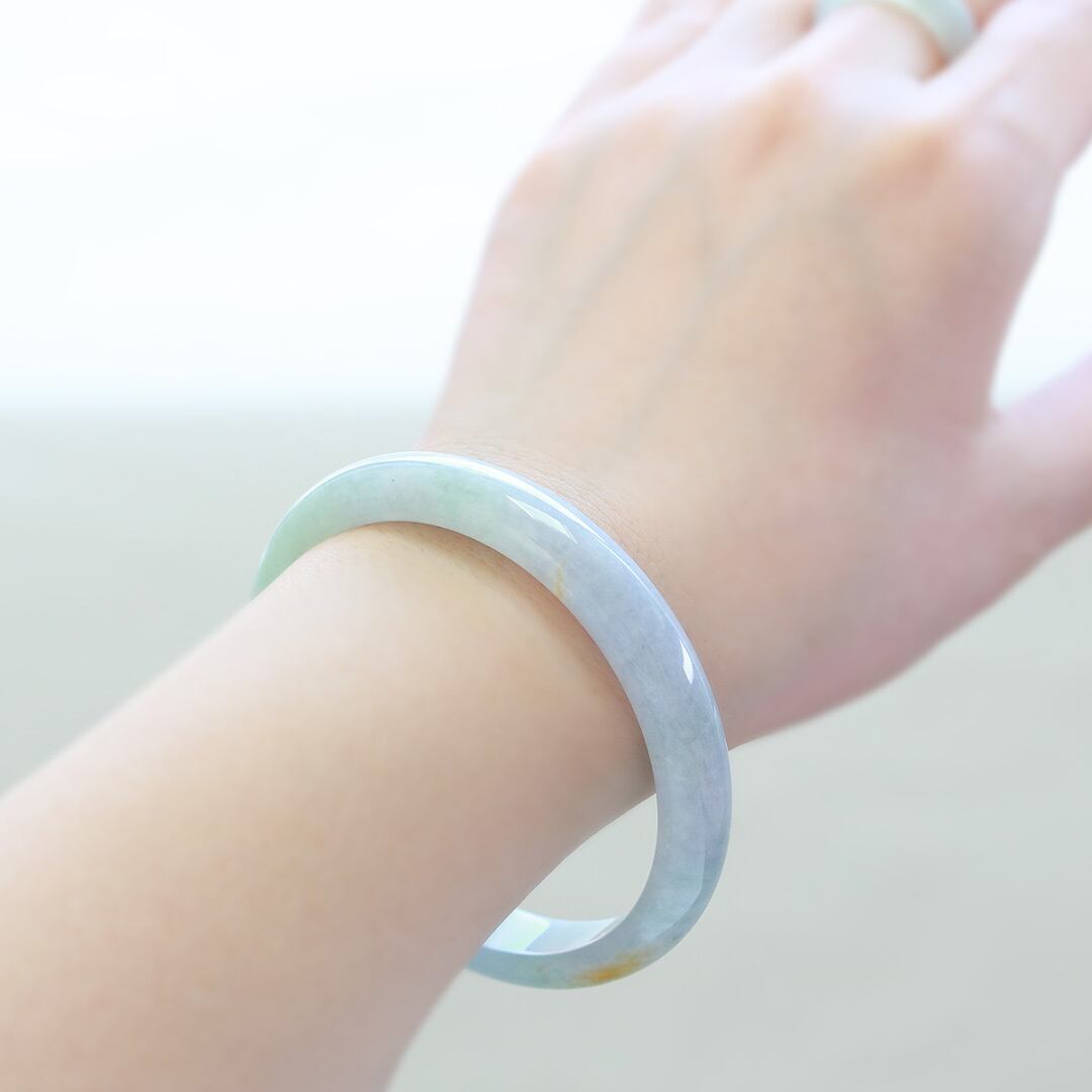 内径 約60mm】おしゃれすぎるバングル！A貨翡翠 jd_bg1226 | 【MeiNu