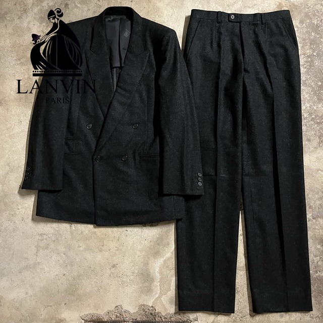 〖LANVIN〗double wool setup suit/ランバン ダブル ウール セットアップ スーツ/msize/#0516/osaka