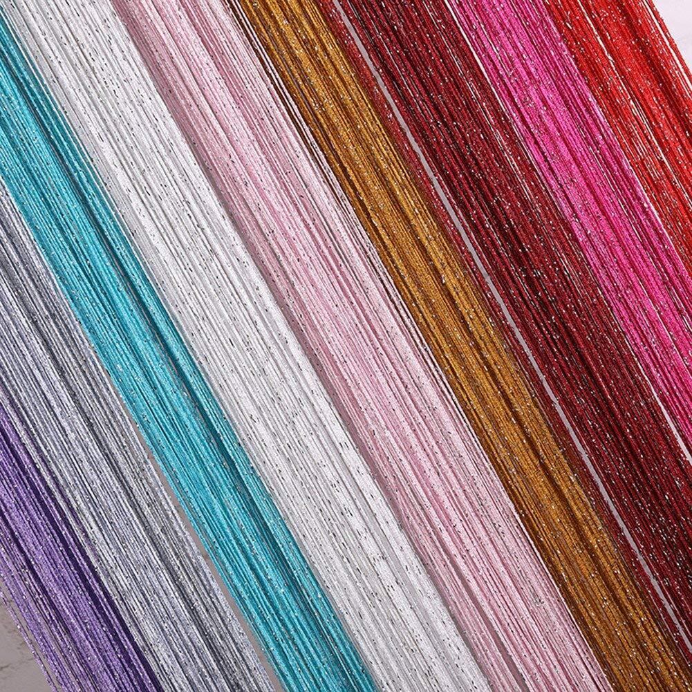 ルマワフ　のれんなど ワインレッド AseiwaA キラキラ ラメ入り ひものれん 間仕切り のれん