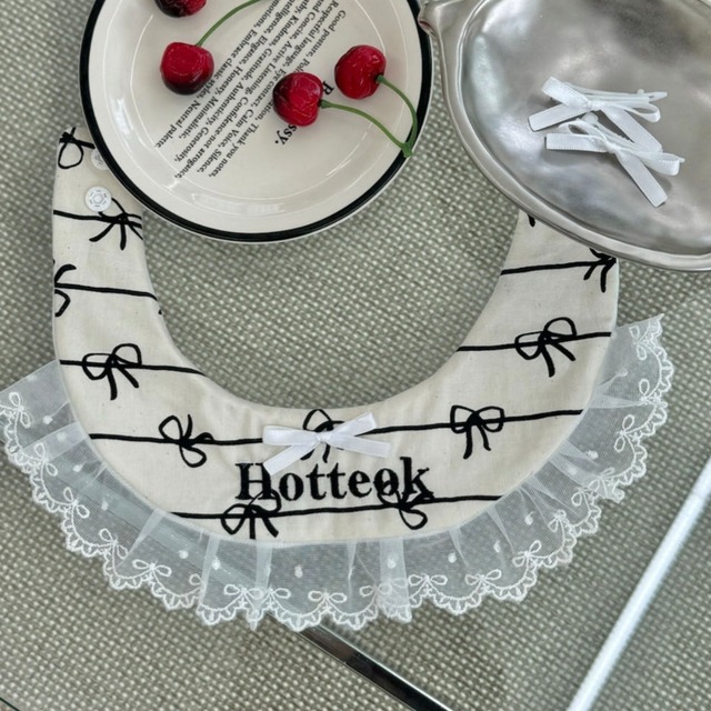 【予約】Black Ribbon Cape 〘 ネーム刺繍 〙