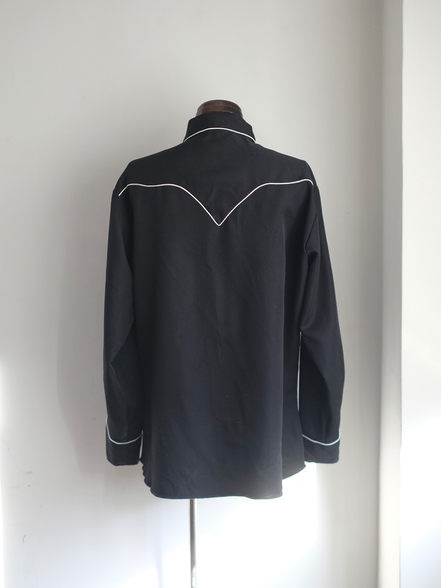 black embroidery western shirt