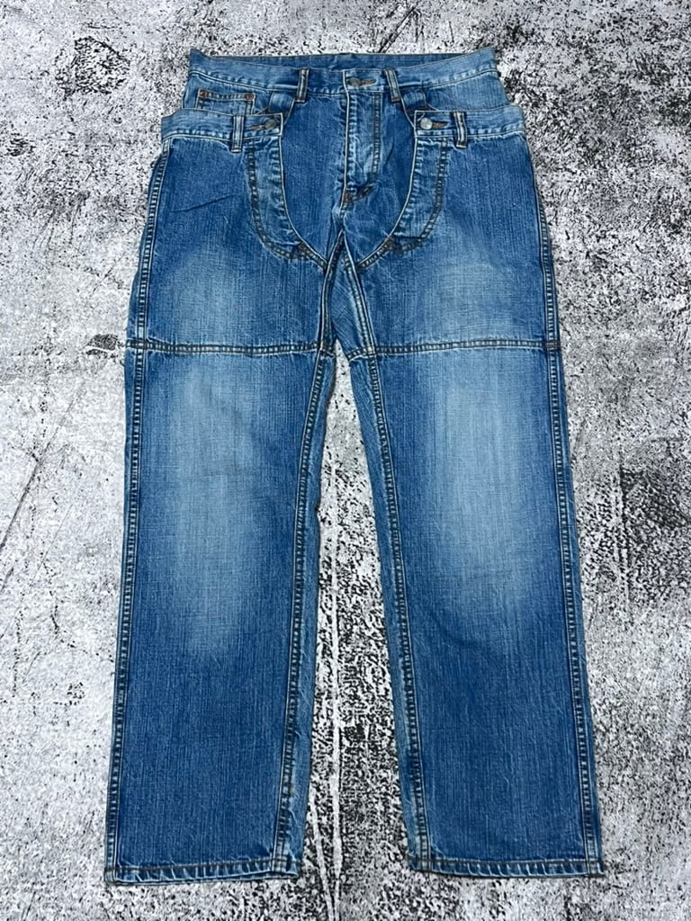EMPORIO ARMANI】00's サイドライン ワイドスラックス | Enithéa