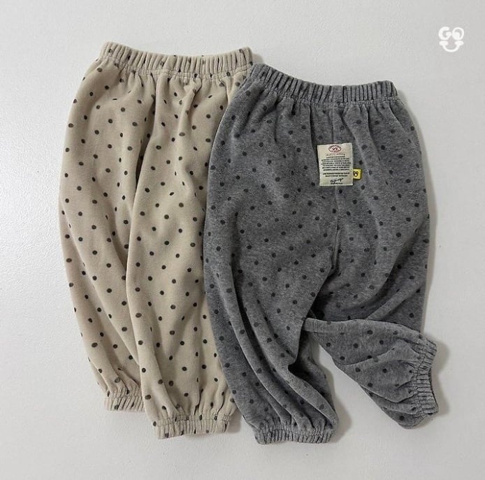 【予約】GO U ドットベロアパンツ 90~160