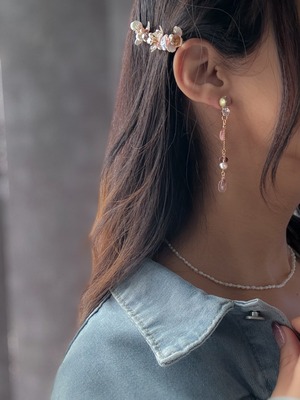 花びら揺れる桜ピアス/イヤリング