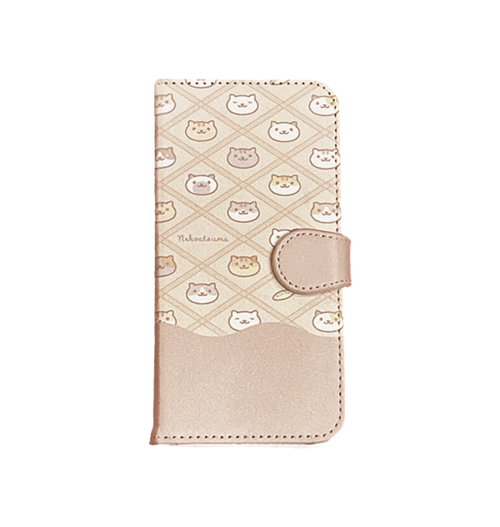 【iPhone 11 Pro Max】【ねこあつめ（モカ）】手帳型ベルト付きスマートフォンケース