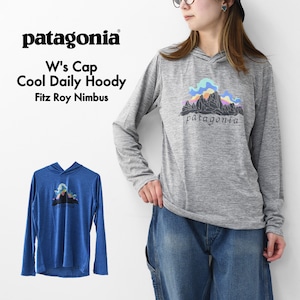 Patagonia [パタゴニア正規代理店] W's Cap Cool Daily Hoody - Fitz Roy Nimbus [45472] ウィメンズ・キャプリーン・クール・デイリー・フーディ（フィッツロイ・ニンバス）・長袖Tシャツ・LADY'S [2026SS]