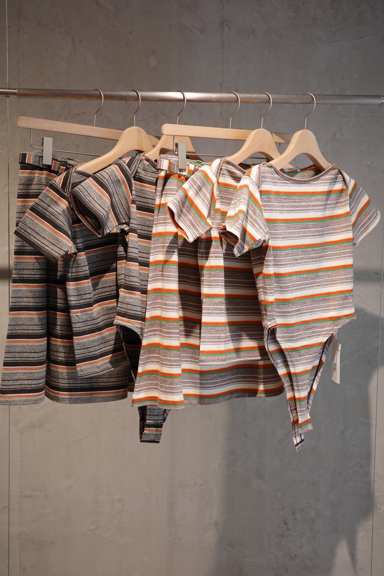 FUMIKA_UCHIDA/Grandrelle multi strip T-shirt | ikasa.
