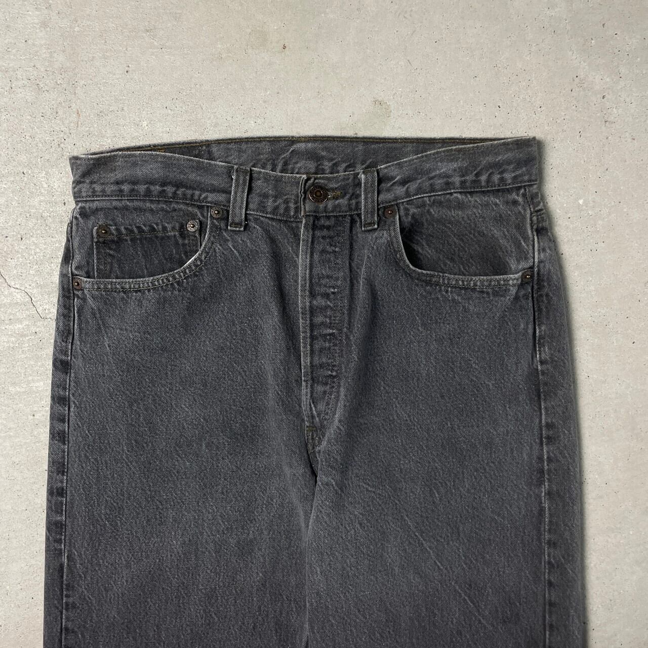 90年代 USA製 Levi's リーバイス 501 0658 先染め ブラック デニム