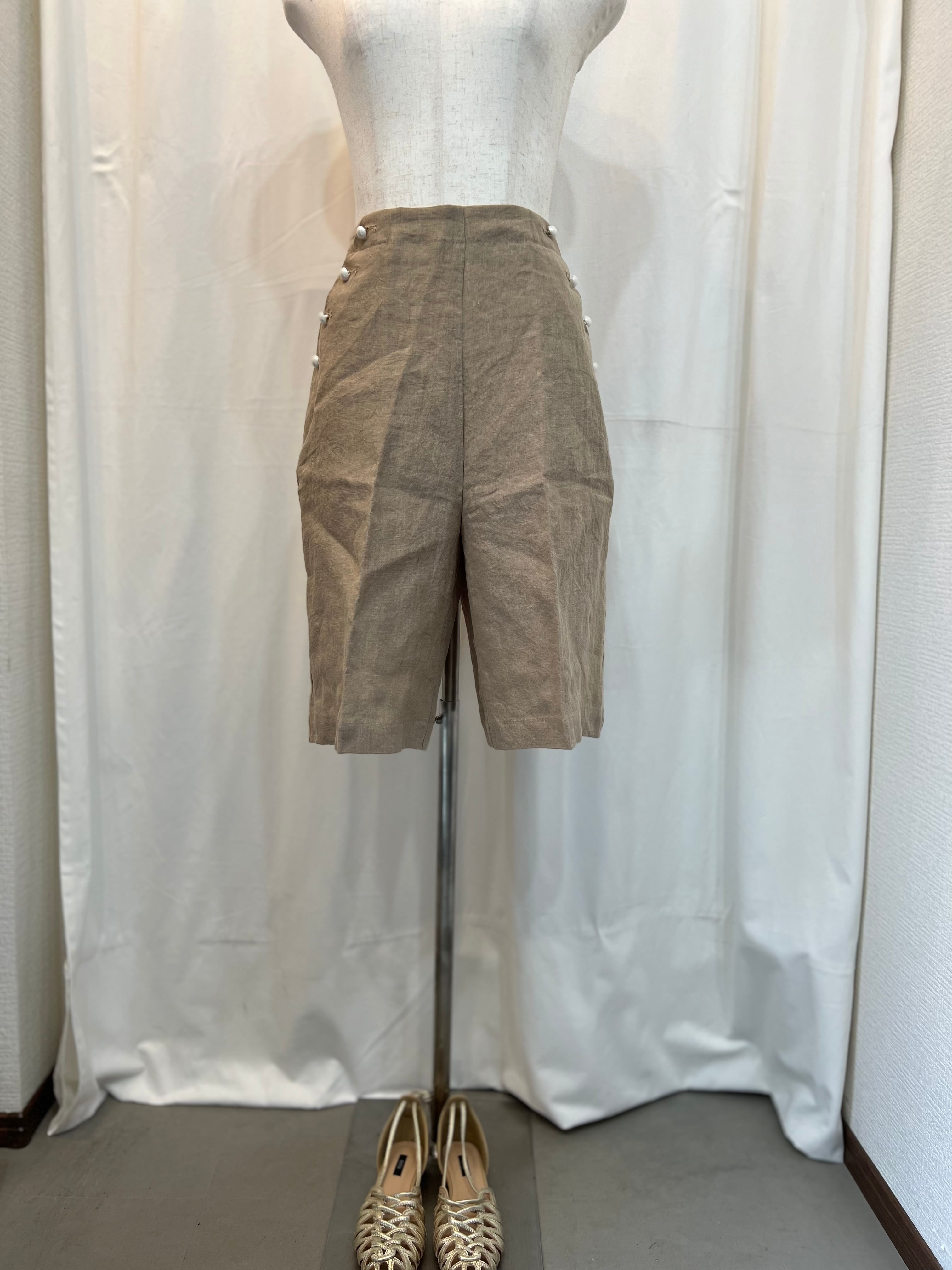 【select】パールボタンマリンショートパンツ