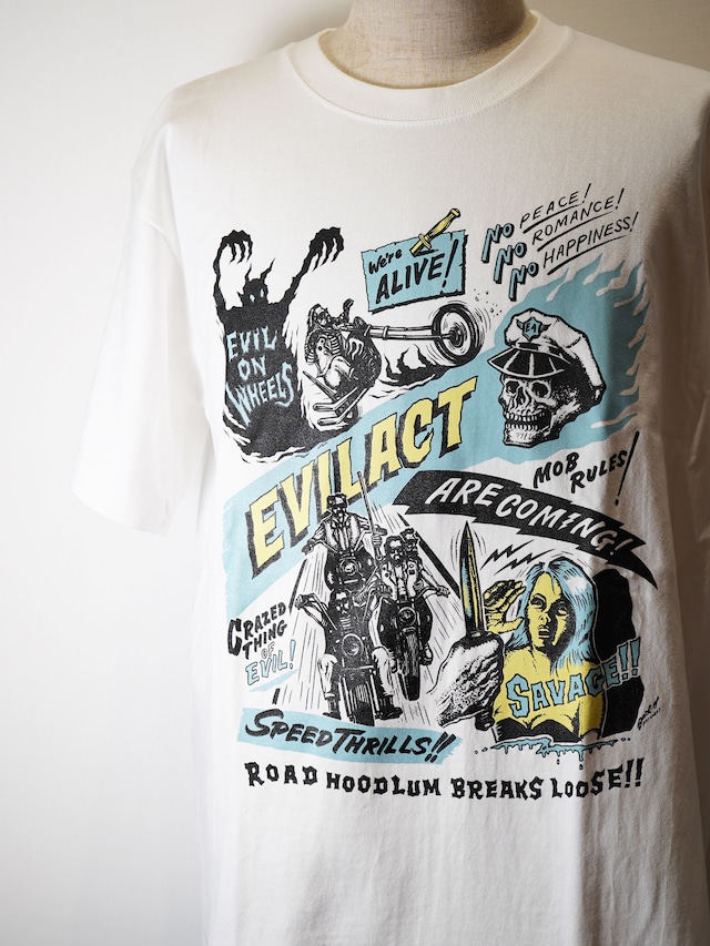 "EVILACT"    EVIL ON WHEELS  T's