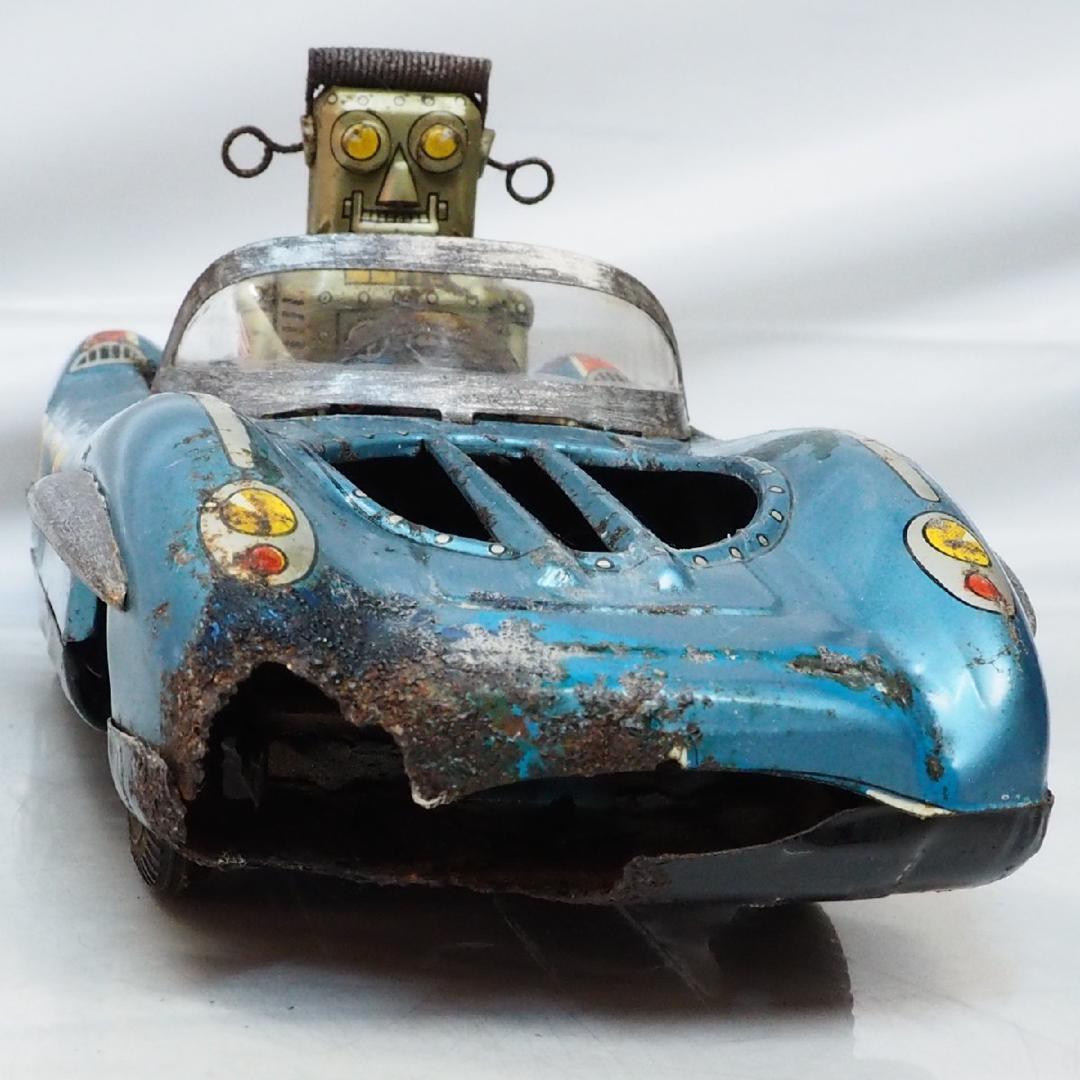 旭玩具ロボット スペース パトロール メルセデス ベンツ tin toy car