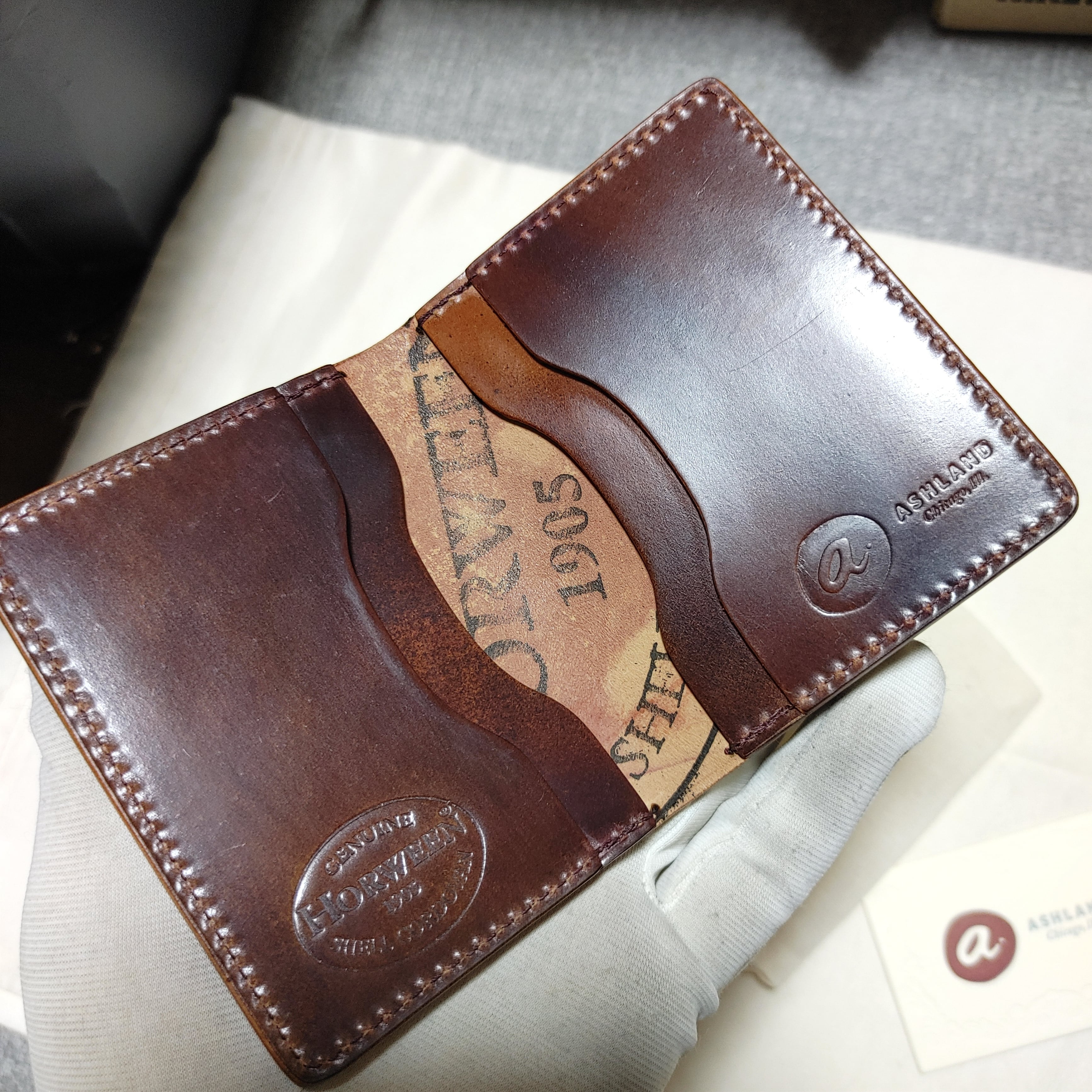 シェルコードバン cordovan ホーウィン HORWEEN マーブルNo8 No8 コードバン 札入れ Johnny the fox  ジョニーザフォックス Ashland lether shellcordovan ワイルドスワンズ ガンゾ ganzo 土屋鞄 万双 ポーター