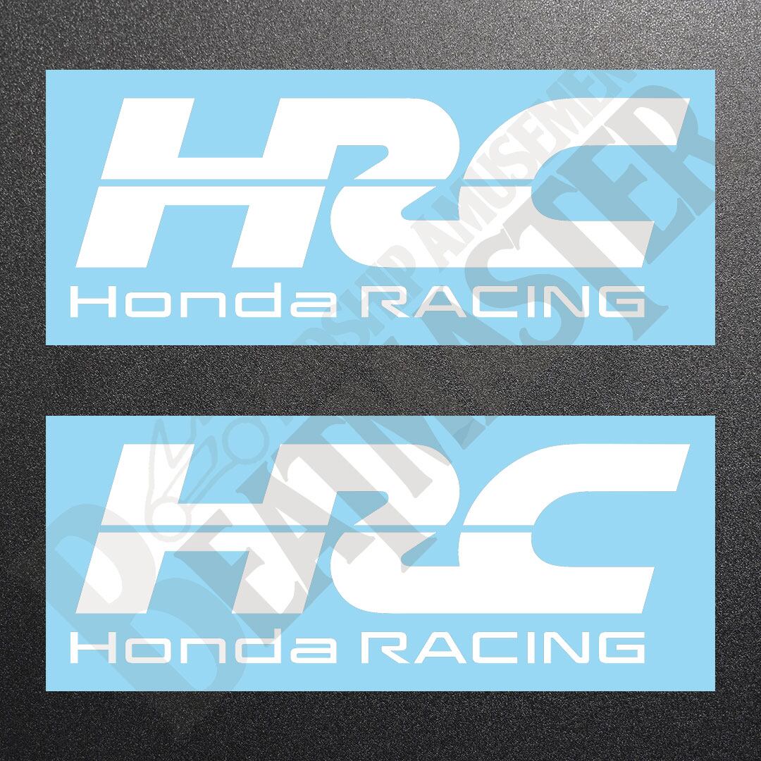 HRC Honda RACING カッティングステッカー ホワイト 1枚 縦71mm×横