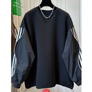 【即納商品】【数量限定】OVERSIZED STRIPED PULLOVER TEE M-10771