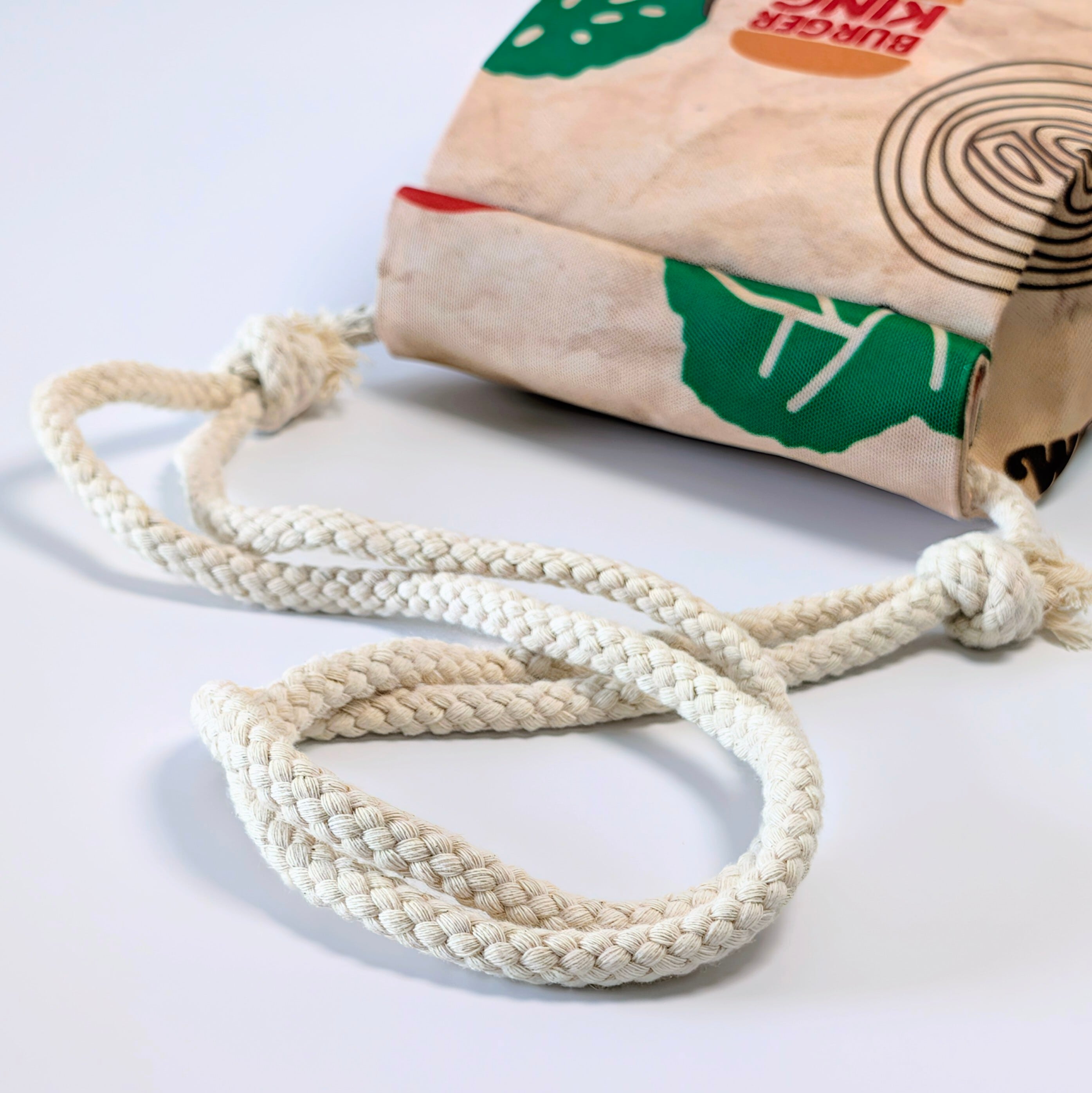 【 BURGER KING（バーガーキング）Vegetables】ロープショルダーバッグ＊紙袋風 / Food Bag 〚アメリカン雑貨 アメトイ〛