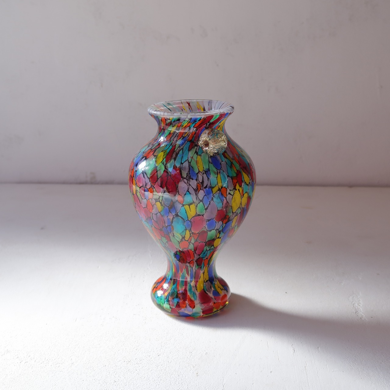 カラフルマーブルの花瓶