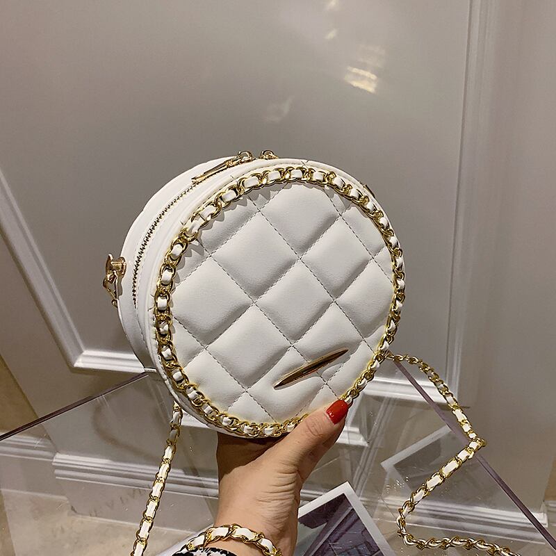 ネットレッドレディースバッグ2020ニューウェーブサマーダイヤモンドチェーンクロスボディバッグエインワイルドワイルドショルダースモールラウンドバッグ Tiancai_Wing_Bag0899853