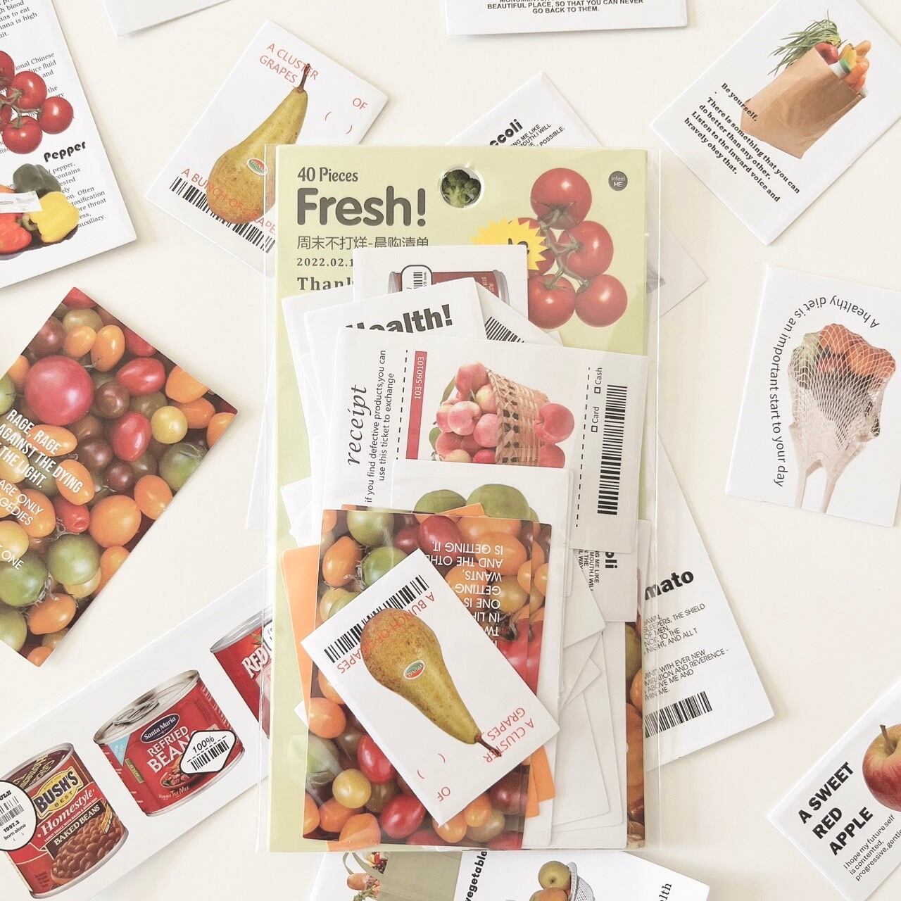 ラベルフレークシール vegetable