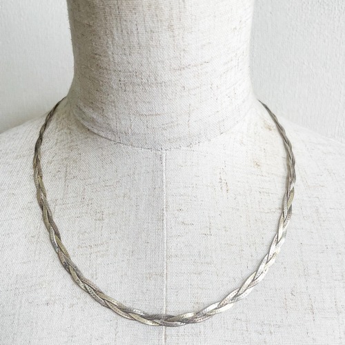 Vntage 925 Silver Snake Chain Necklace