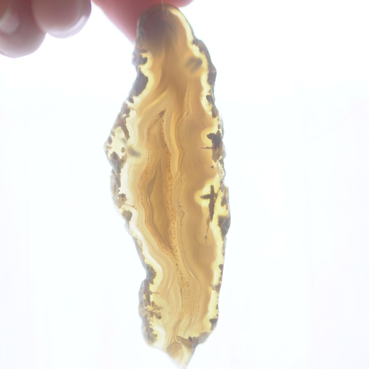 Caramel Ice cream - アゲートヒーリングチャイム / Agate Sun Catcher Wind Chime 360