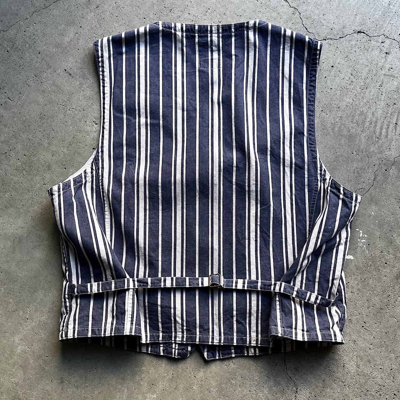 90年代 OLD GAP オールドギャップ ストライプ デニムベスト ジレ