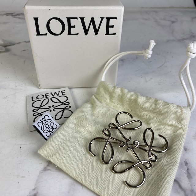 LOEWE ロエベ アナグラムブローチ シルバー A-7963