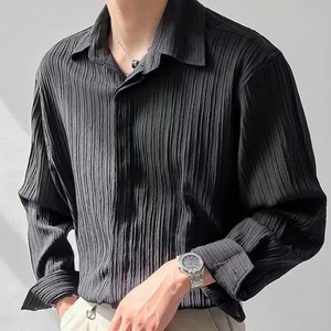 texture shirt black