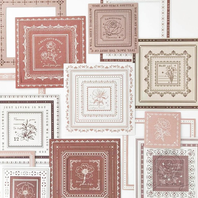 【再入荷】ミシン目加工切り離しフレームシール 1<S914>