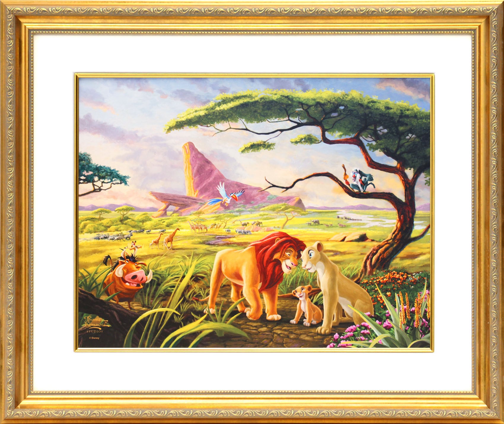 ディズニー絵画「ライオンキング/忘れるな 自分が何者なのか」額縁2種