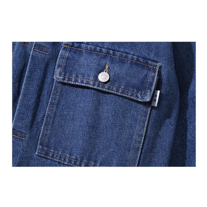 ★WASHED BLUE DENIM LApel JACKET　　　A0653