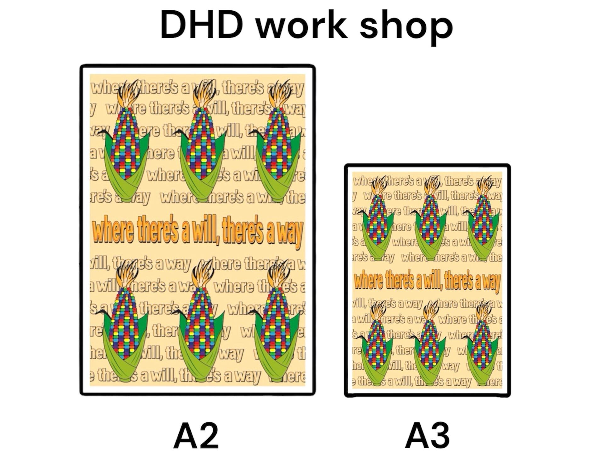 DHD(M)015【フレーム付きインテリアポスターA2 とうもろこしⅢ】