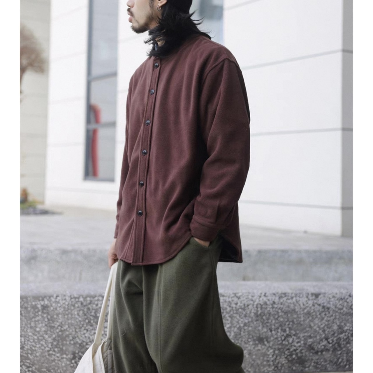 Fleece nocolor cardigan 0366 - 11