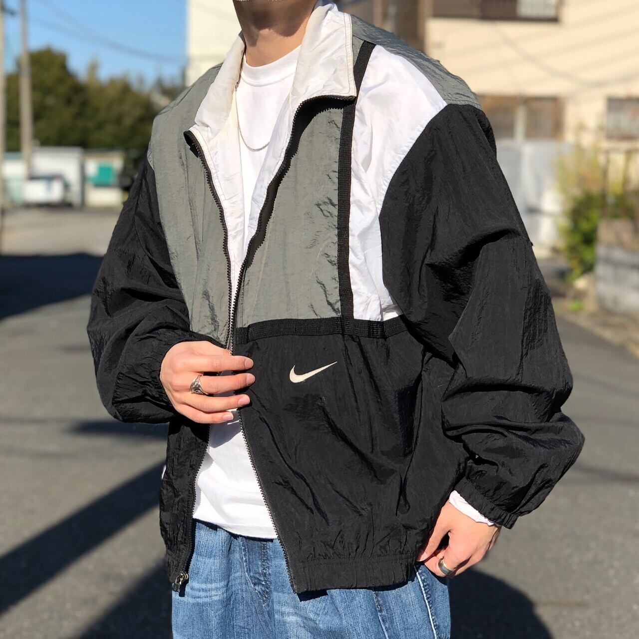 90ｓ NIKE ナイキ ロゴ ナイロンジャケット ジャンパー | labiela.com