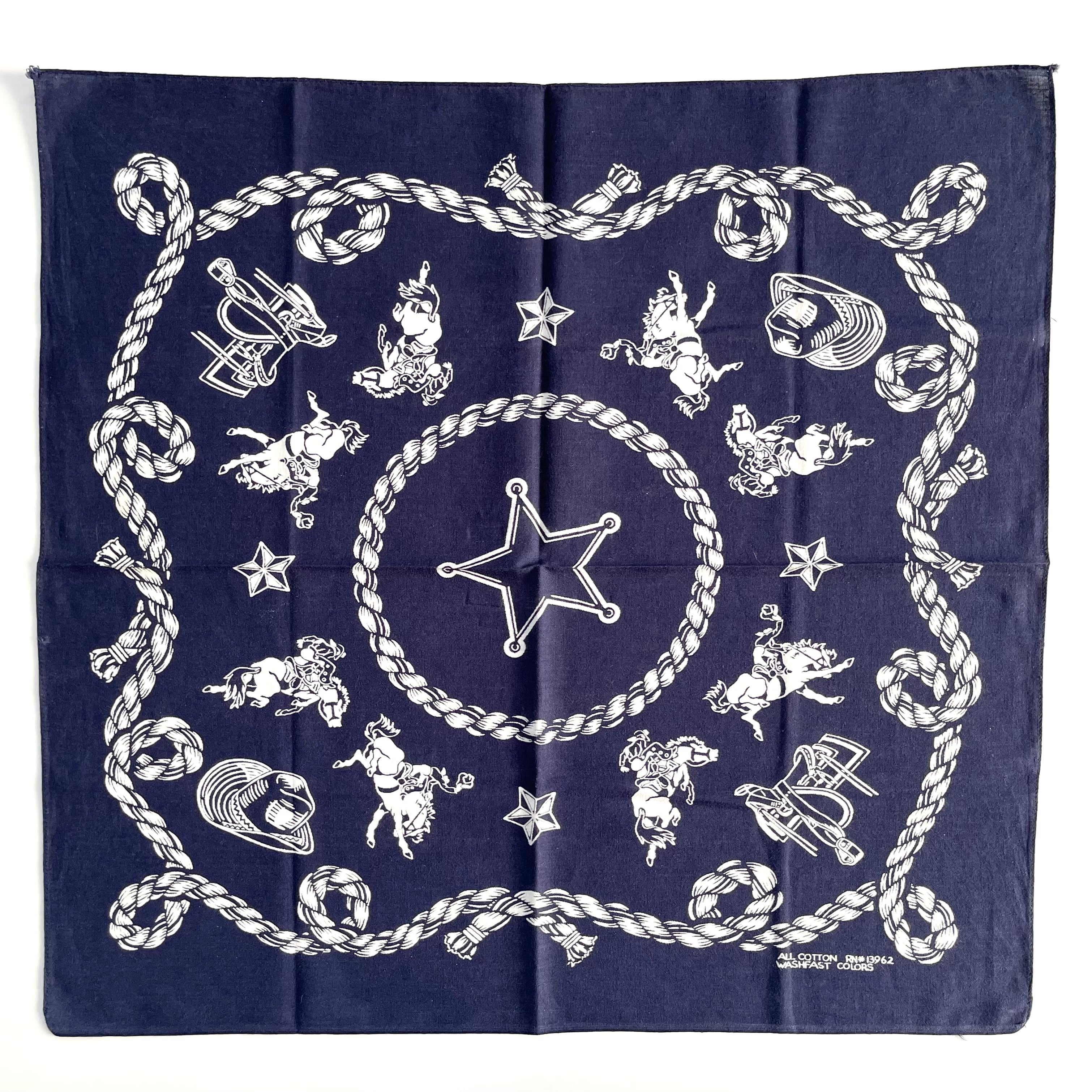 Good】1970s RN13962 Western ビンテージ バンダナ | swallows