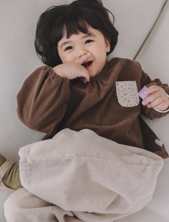 予約⌇onu/ Fleece-lined corduroy blouse