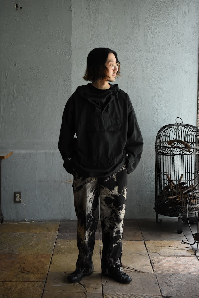 Utah/“swiss army” snow camouflage anorak parka/black over dye & draw code/rework