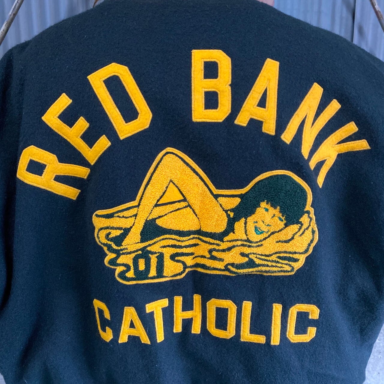 hewitt mfg RED BANK CATHOLIC ウールアワードジャケット スタジャン 