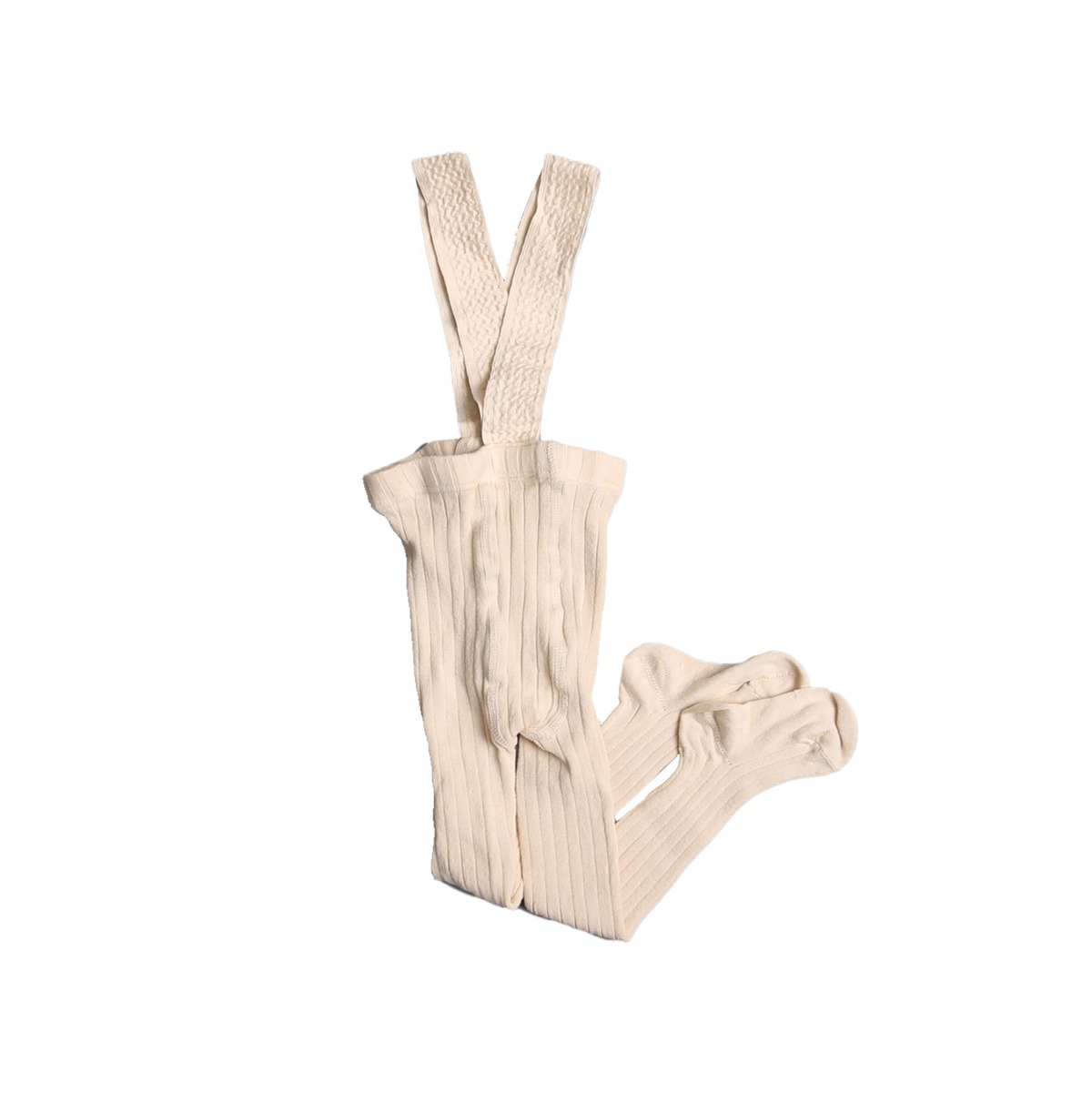 condor(コンドル) / Rib tights with elastic suspenders (サスペンダータイツ) / (Linen