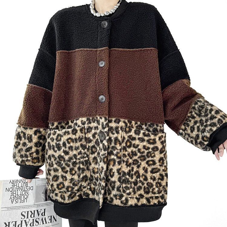 SUEDE BOA REVERSIBLE STITCH DESIGN JACKET COAT 1color M-15349