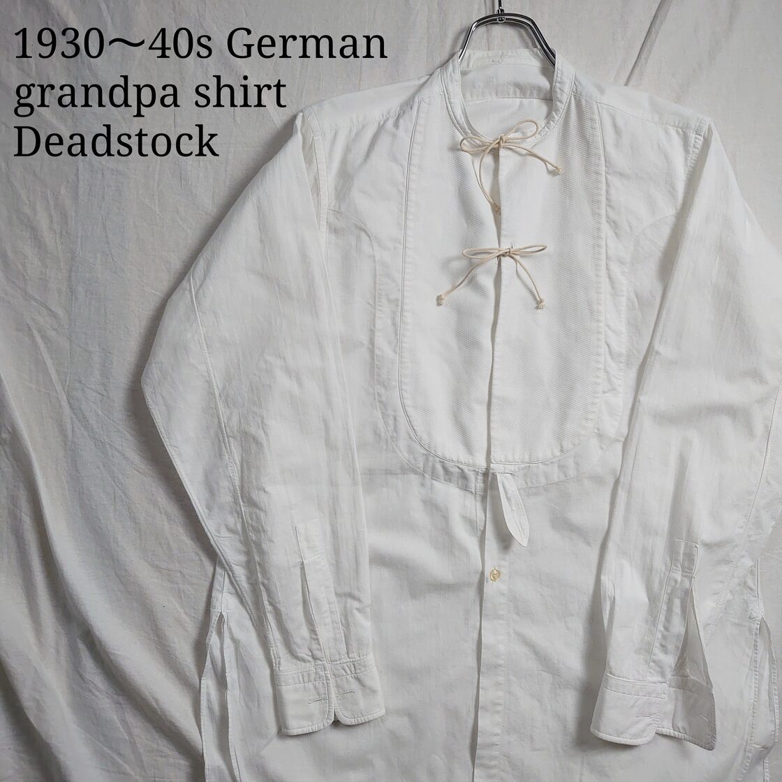 Deadstock】1930～40s グランパシャツ 烏賊胸 ヨーロッパ古着 | Pay ID 